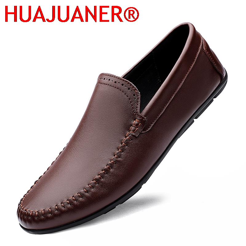 Formal Men Daily Wear Shoes - หนังผู้ชายสวมใส่อย่างเป็นทางการสบายและระบายอากาศได้ทุกวันรอบนิ้วเท้าหมวกเท้ารองเท้าลําลองผู้ชายสีดําสีน้ําตาลขนาดใหญ่