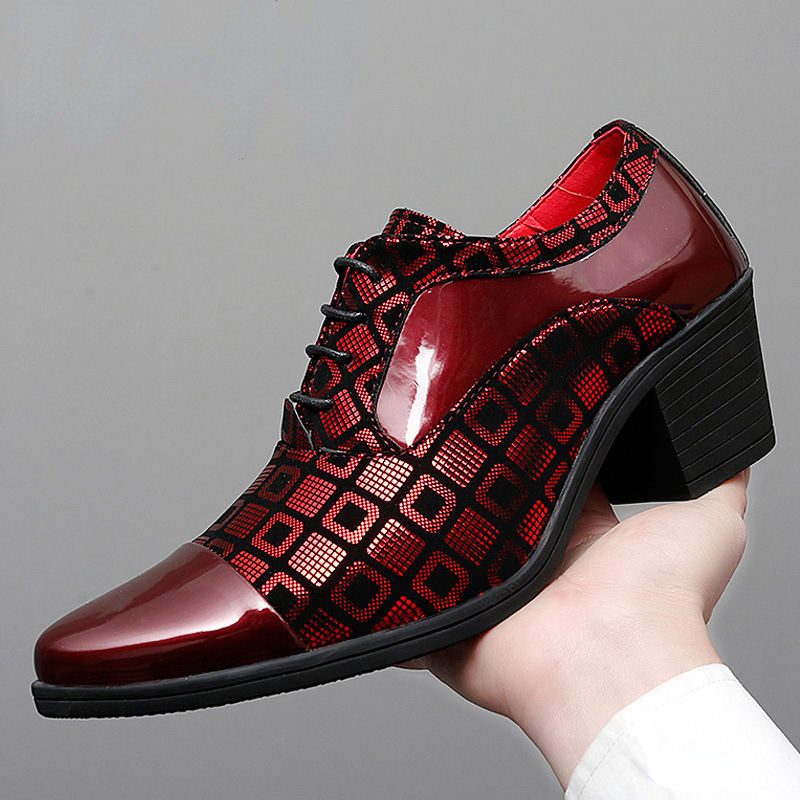 Men'S Luxury Formal Wear - ผู้ชายรองเท้าอย่างเป็นทางการรองเท้าส้นสูงธุรกิจรองเท้าชาย Oxfords Pointed Toe รองเท้าอย่างเป็นทางการสําหรับชายหรูหรางานแต่งงานรองเท้าหนัง