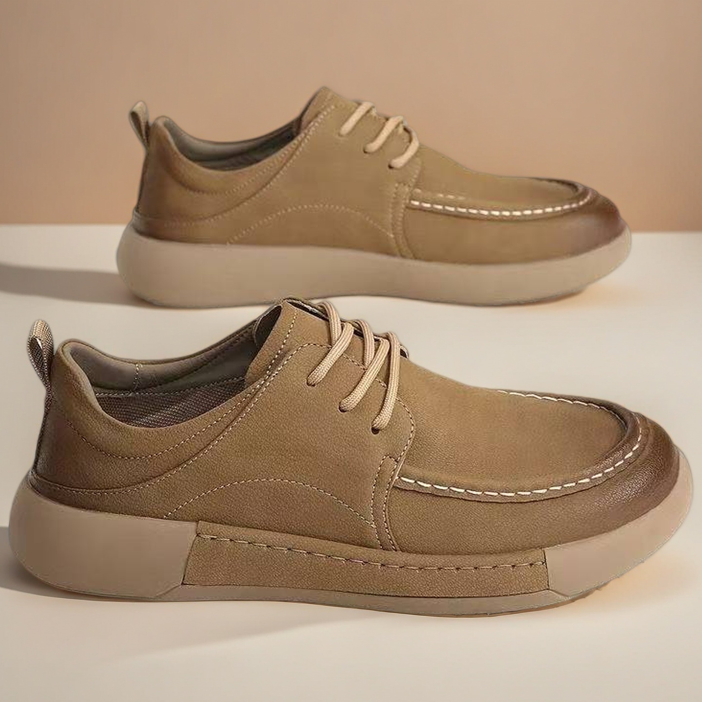 Formal Men Daily Wear Shoes - รองเท้าธุรกิจผู้ชายทรงกว้าง หนังแท้ สวมใส่สบาย ดีไซน์กันลื่น เหมาะสำหรับเท้าใหญ่ ใช้ได้ทุกวันและทำงาน