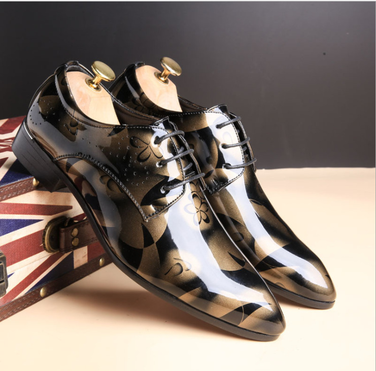 Men'S Luxury Formal Wear - สํานักงานผู้ชายรองเท้าดอกไม้รูปแบบผู้ชายอย่างเป็นทางการรองเท้าหนังแฟชั่นเจ้าบ่าวรองเท้าแต่งงานผู้ชาย Oxford รองเท้า 37-50