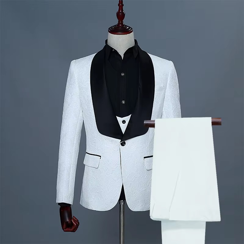 ชุดทักซิโด้ผู้ชายสีชมพูและขาวท - Men Formal Wear Pink บทวิจารณ์และราคา