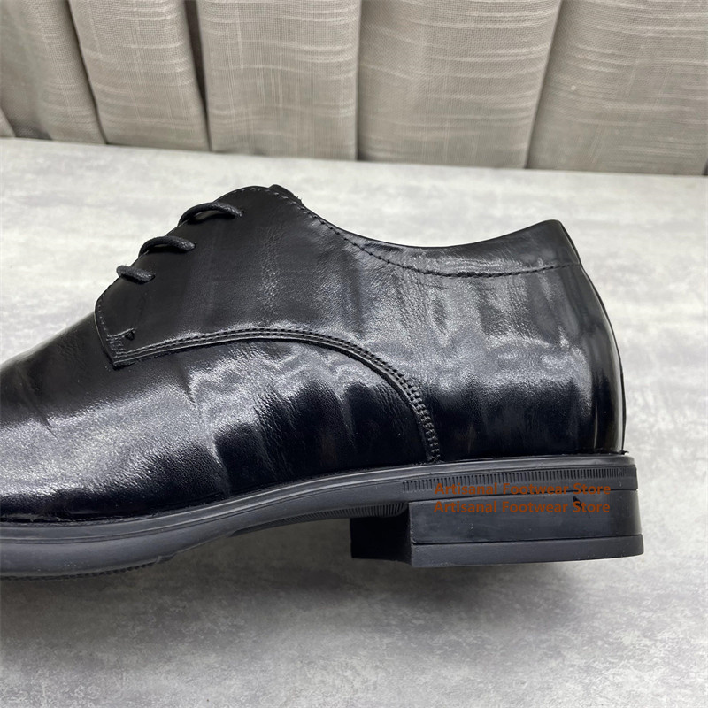 รองเท้าหนังสีดำสำหรับผู้ชาย รอ - Formal Men Daily Wear Shoes บทวิจารณ์และราคา