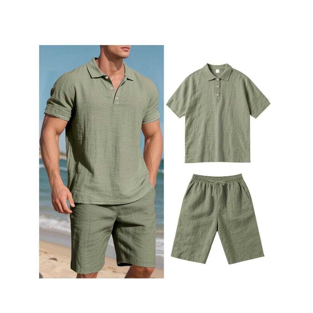 ฤดูร้อนผู้ชายชุดแฟชั่นผ้าลินิน - Men'S Formal Beach Wear บทวิจารณ์และราคา