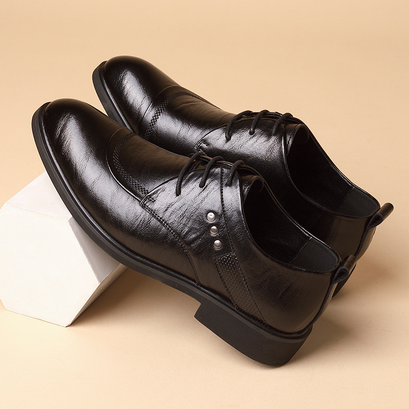 รองเท้าหนังแบบอ็อกซ์ฟอร์ดประดั - Formal Men Daily Wear Shoes บทวิจารณ์และราคา