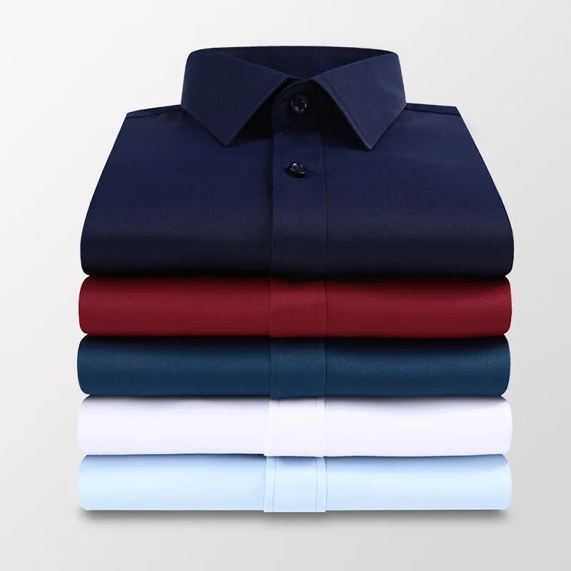 เสื้อเชิ้ตแขนยาวผู้ชายรุ่นใหม่ - Men Formal Wear Pink บทวิจารณ์และราคา