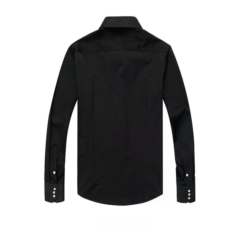 เสื้อเชิ้ตสีขาวแขนยาวสำหรับผู้ - Korean Men Formal Wear บทวิจารณ์และราคา