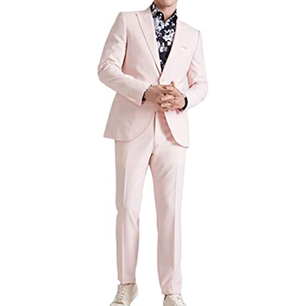 ชุดสูทสีชมพูสำหรับฤดูร้อน ชุดเ - Men Formal Wear Pink บทวิจารณ์และราคา