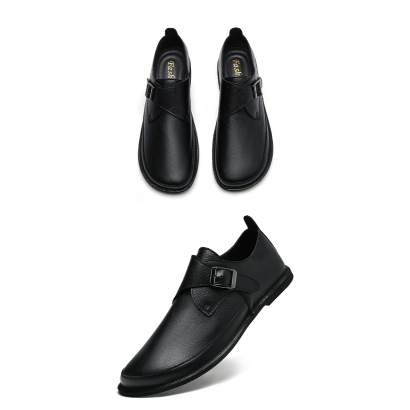 รองเท้าหนังผู้ชายสไตล์อังกฤษแฟ - Formal Men Daily Wear Shoes บทวิจารณ์และราคา