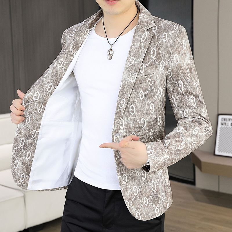 เสื้อเบลเซอร์ผู้ชายแฟชั่นฤดูใบ - Korean Men Formal Wear บทวิจารณ์และราคา