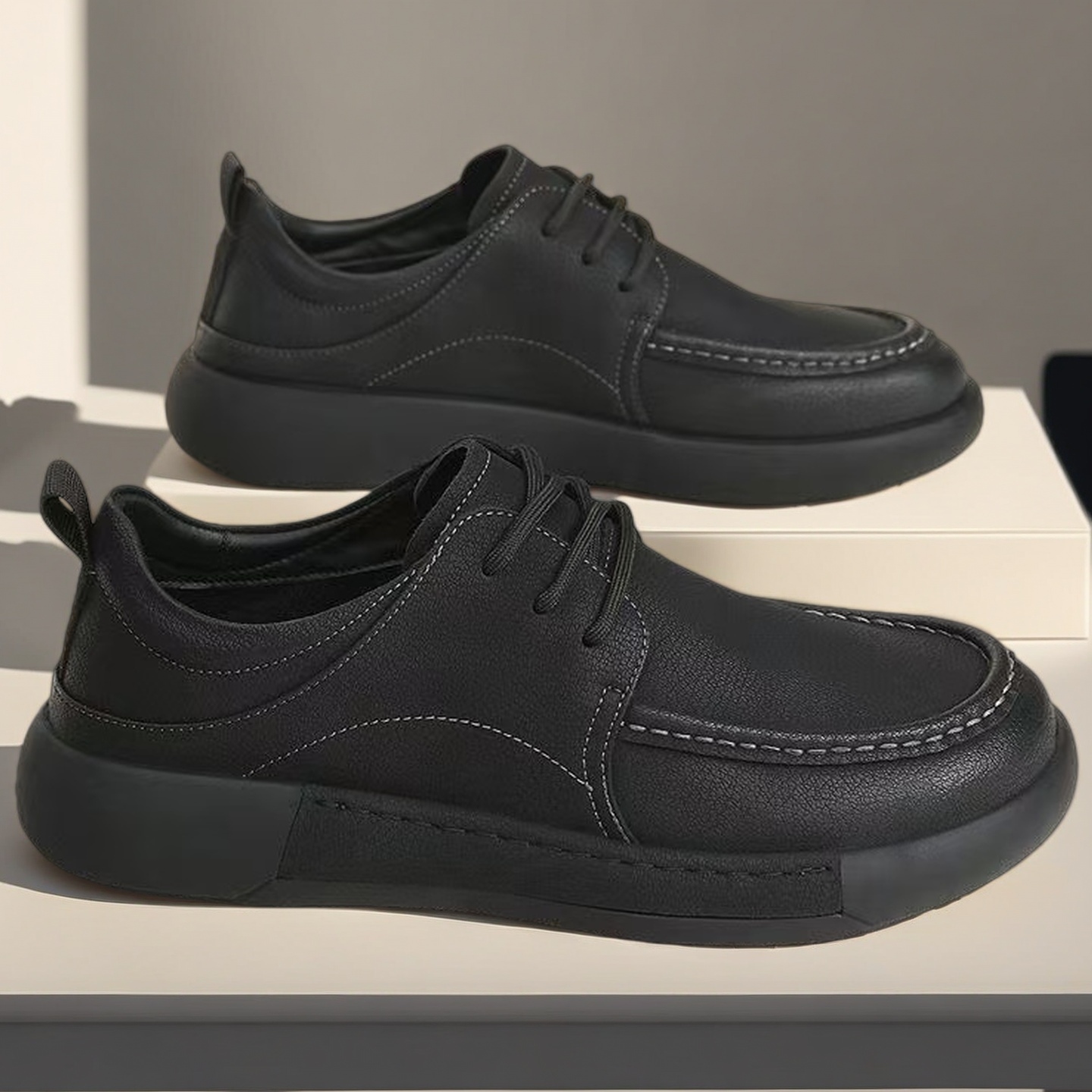 รองเท้าธุรกิจผู้ชายทรงกว้าง หน - Formal Men Daily Wear Shoes บทวิจารณ์และราคา