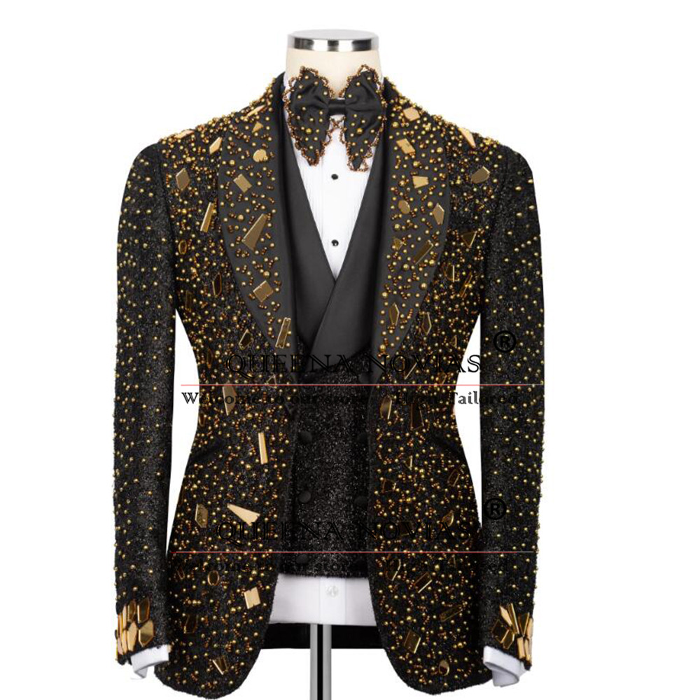 ชุดสูทผู้ชายประดับคริสตัลวิบวั - Men'S Formal Wear For Reception บทวิจารณ์และราคา