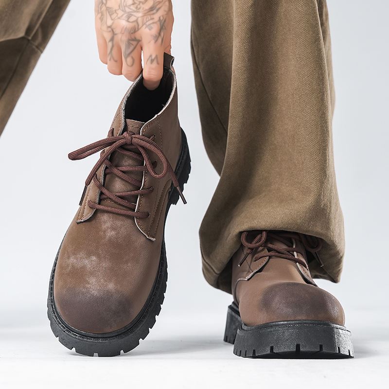 รองเท้าหนังผู้ชายแบบผูกเชือกทร - Formal Men Daily Wear Shoes บทวิจารณ์และราคา