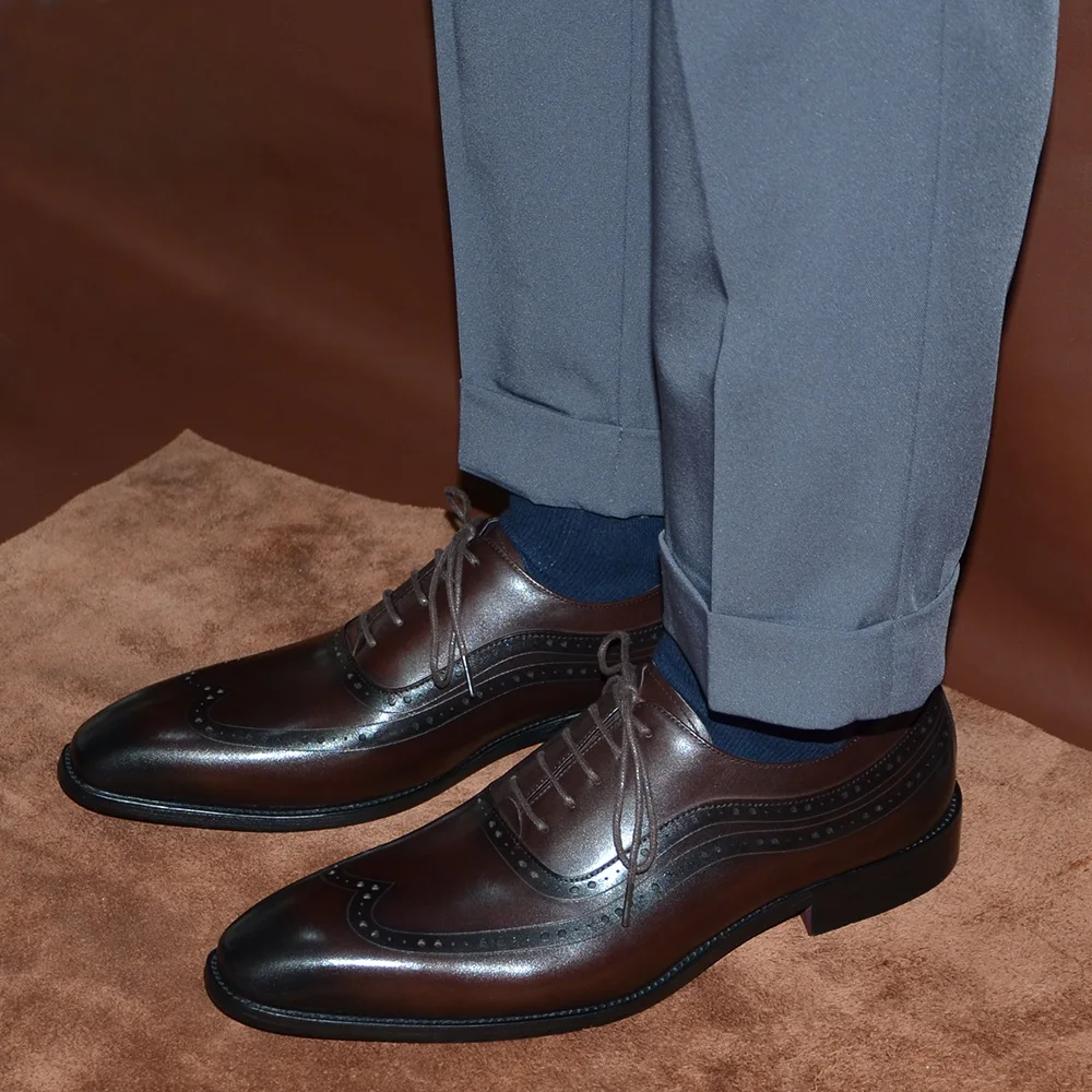 Luxury Mens Wingtip Oxford รอง - Men'S Luxury Formal Wear บทวิจารณ์และราคา