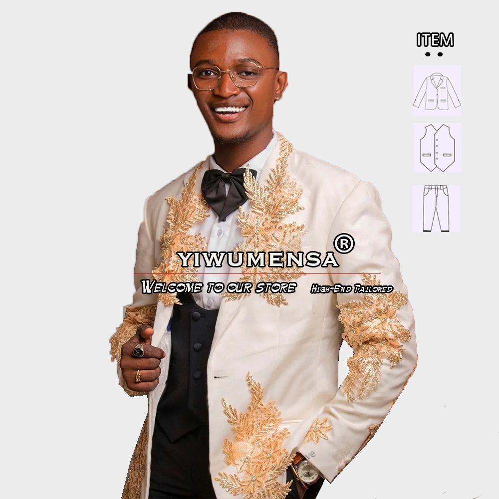 ที่กําหนดเอง 3 ชิ้นชุดผู้ชายอย - Men'S Luxury Formal Wear บทวิจารณ์และราคา