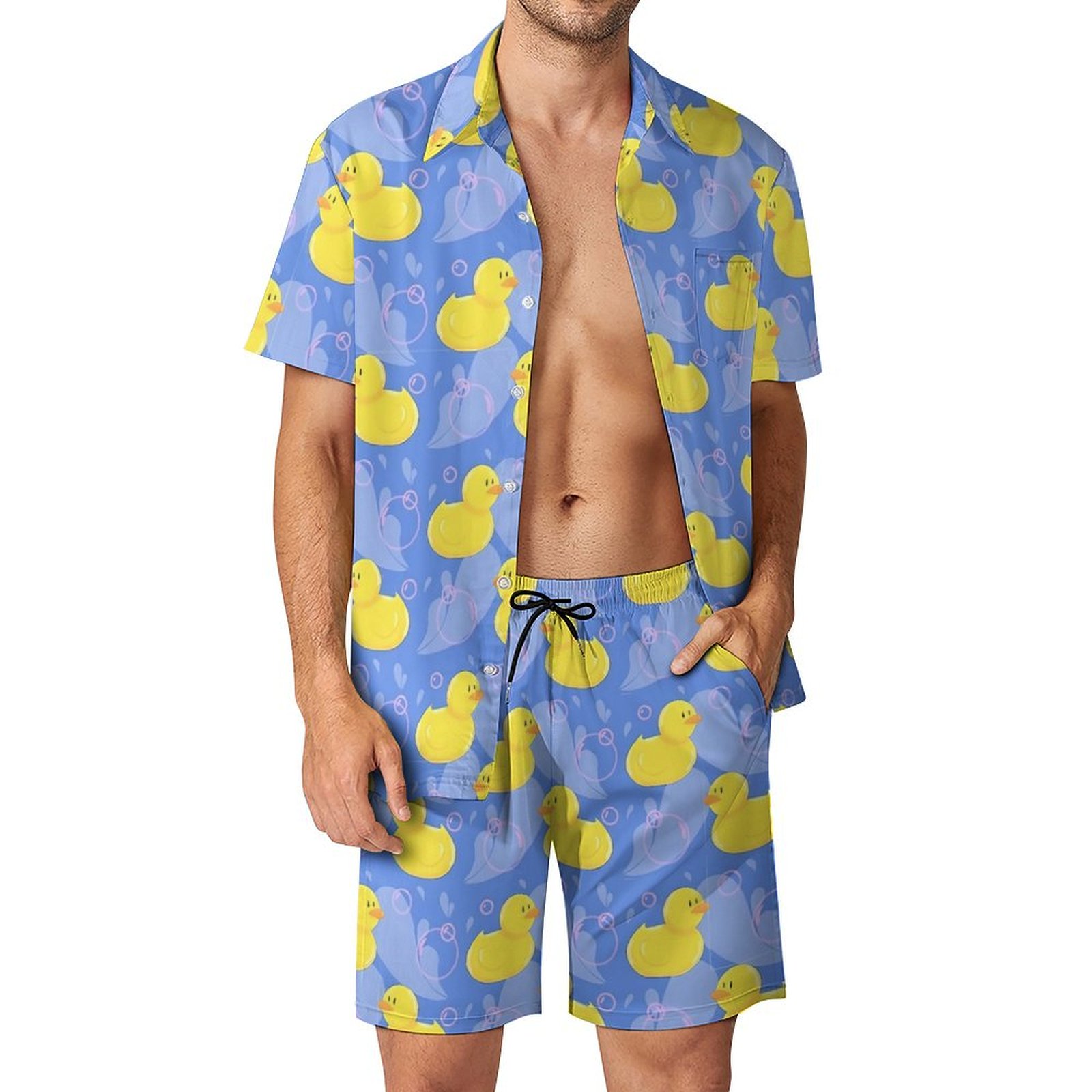 ฤดูร้อนเป็ดยางสีเหลือง 3D พิมพ - Men'S Formal Beach Wear บทวิจารณ์และราคา