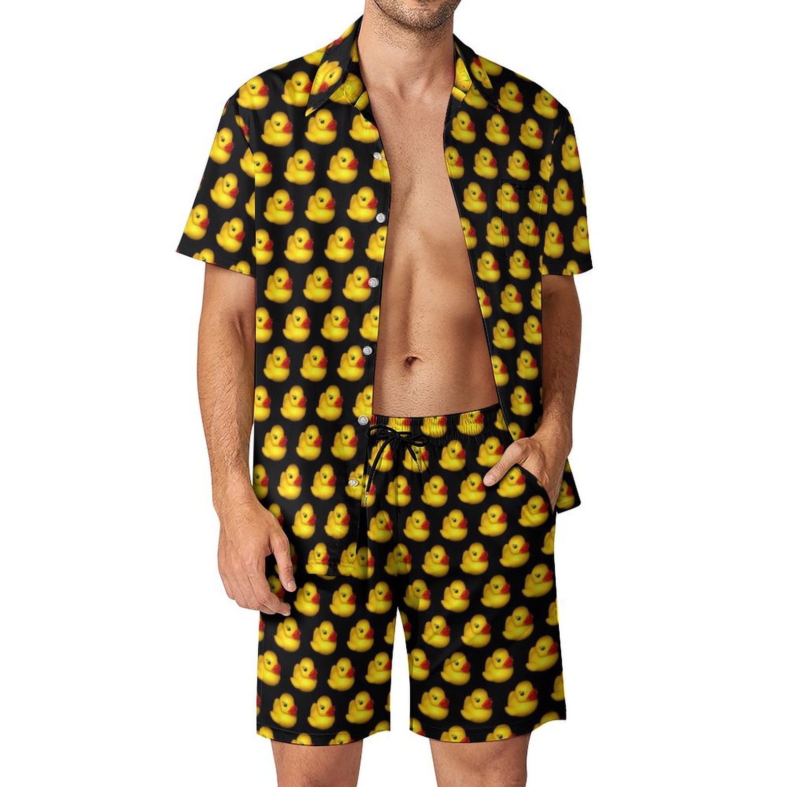 ฤดูร้อนเป็ดยางสีเหลือง 3D พิมพ - Men'S Formal Beach Wear บทวิจารณ์และราคา