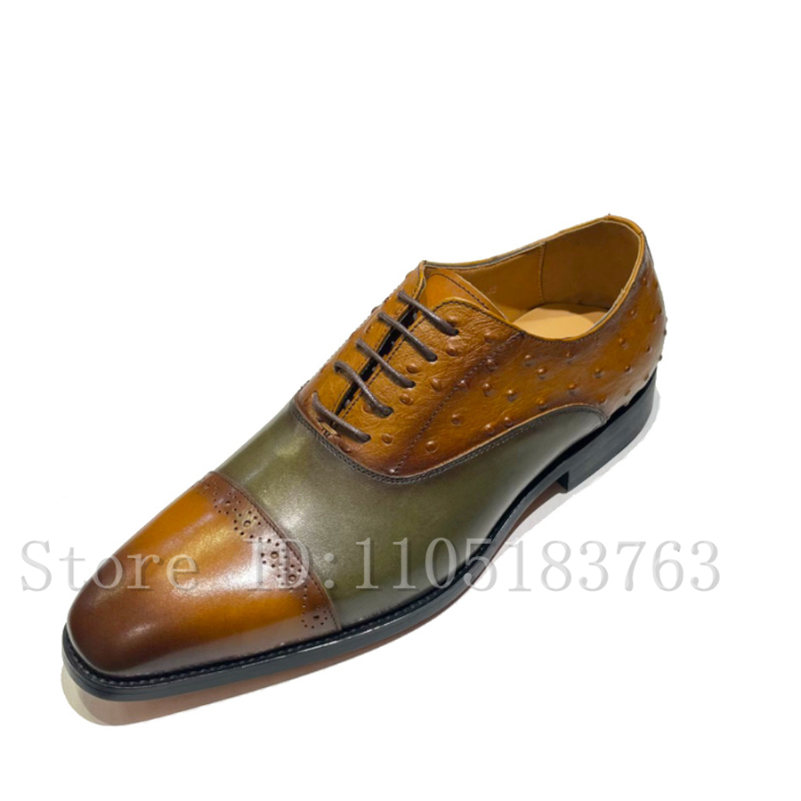 รองเท้าหนังแท้สำหรับผู้ชาย รอง - Formal Men Daily Wear Shoes บทวิจารณ์และราคา