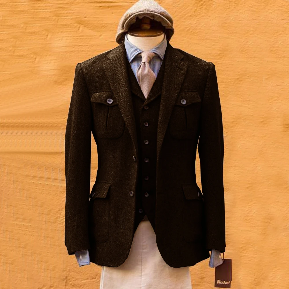 ชุดสูทผู้ชายลายก้างปลา ชุดสูทท - Mens Formal Look บทวิจารณ์และราคา