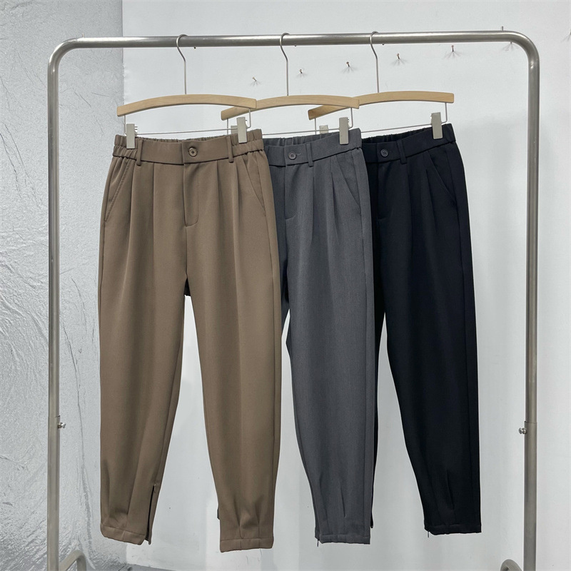 สีทึบ Celana Setelan ผู้ชายแฟช - Korean Men Formal Wear บทวิจารณ์และราคา
