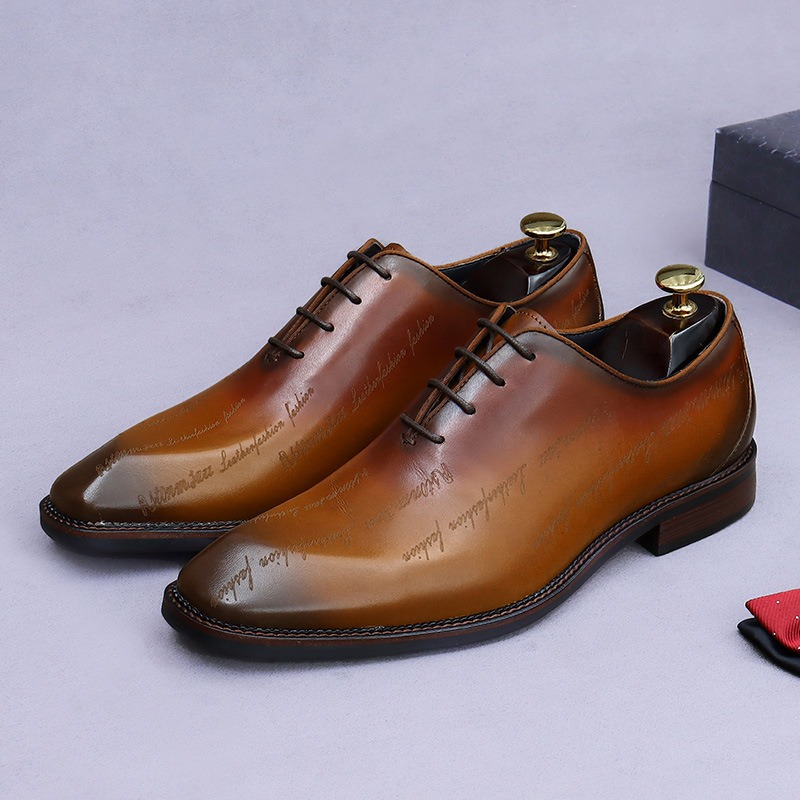 ผู้ชายรองเท้าหนังแท้ Oxford ให - Men'S Formal Party Wear Shoes บทวิจารณ์และราคา